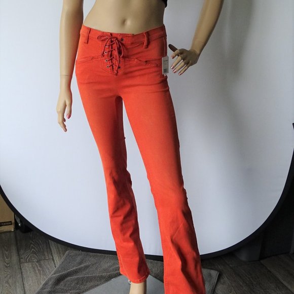 Free People Denim - Free People Eva Lace Up Bootcut Jeans NWT